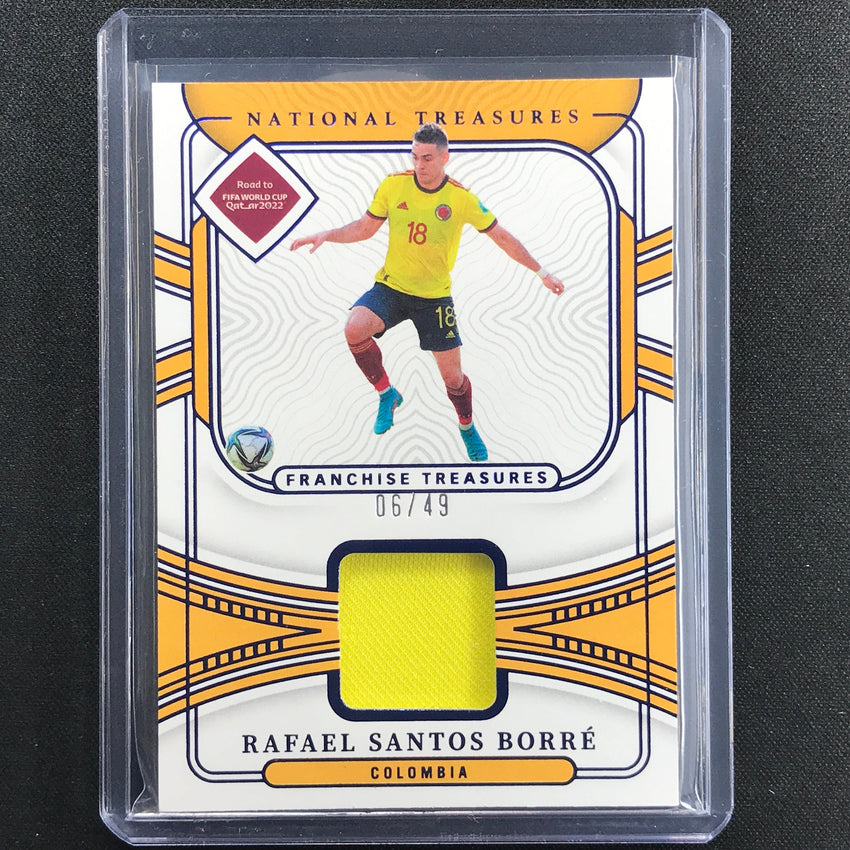 2022 National Treasures World Cup Qatar Rafael Santos Borre Franchise Relic 6/49