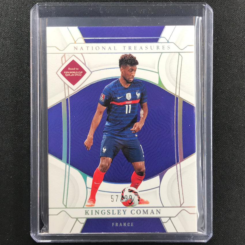 2022 National Treasures World Cup Qatar Kingsley Coman Base 57/99
