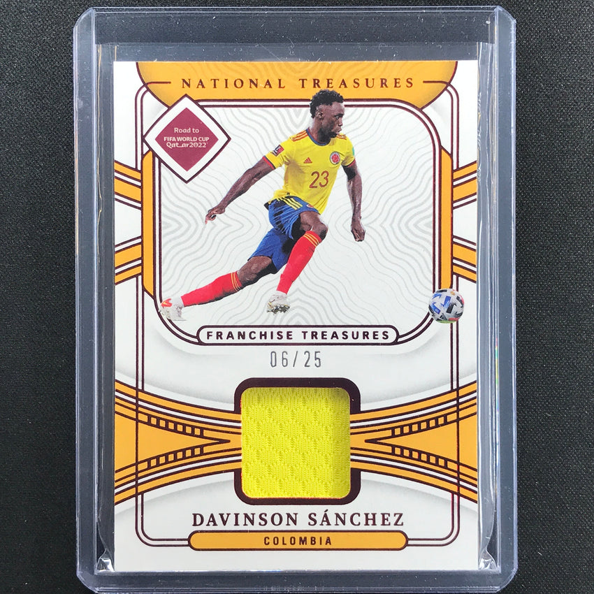 2022 National Treasures World Cup Qatar Davinson Sanchez Franchise Relic 6/25
