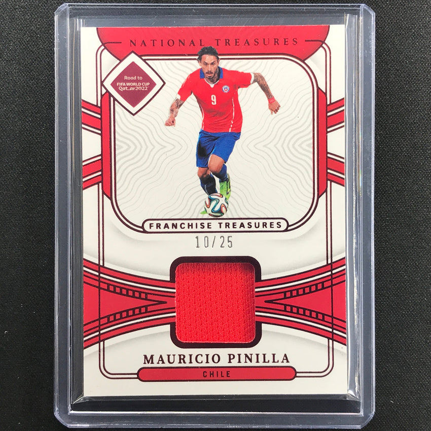 2022 National Treasures World Cup Qatar Mauricio Pinilla Franchise Relic 10/25