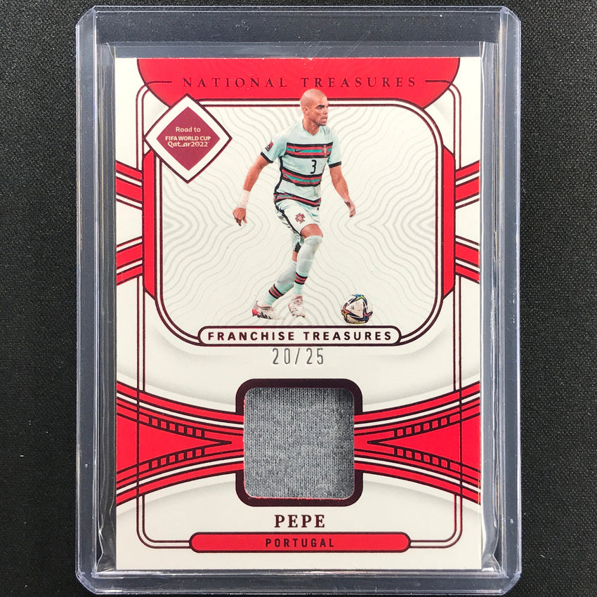 2022 National Treasures World Cup Qatar Pepe Franchise Relic Ruby 20/25