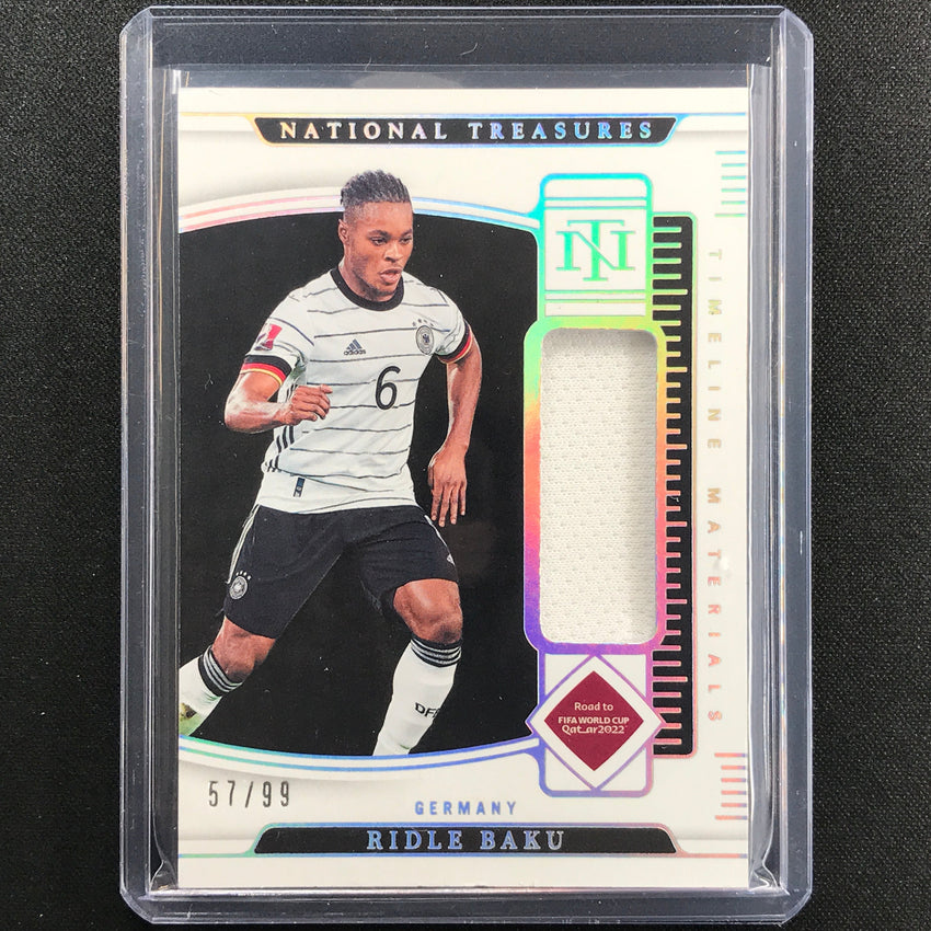 2022 National Treasures World Cup Qatar Ridle Baku Timeline Material Relic 57/99