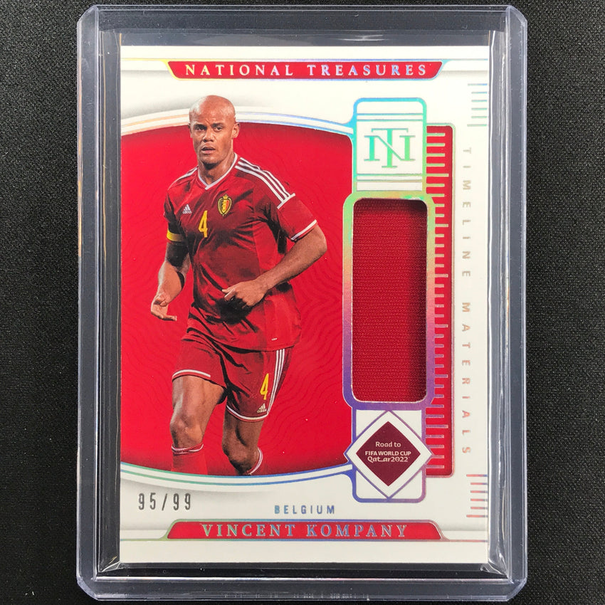 2022 National Treasures World Cup Qatar Vincent Kompany Timeline Materials 95/99
