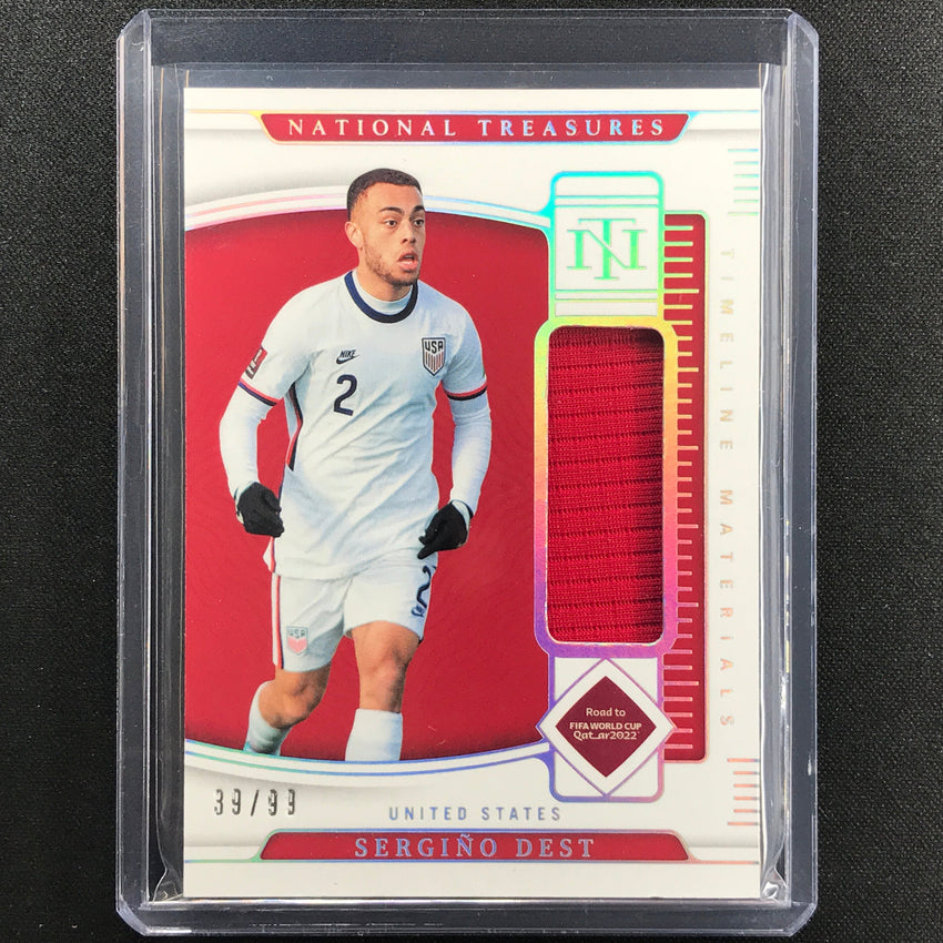 2022 National Treasures World Cup Qatar Sergino Dest Timeline Materials 39/99