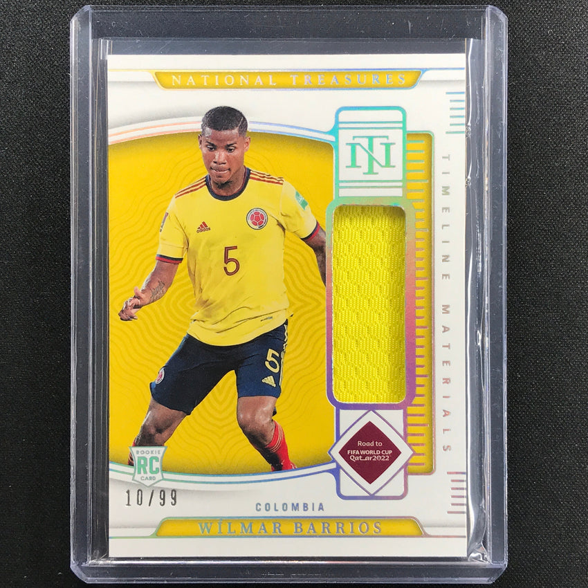 2022 National Treasures World Cup Qatar Wilmar Barrios Timeline Materials 10/99