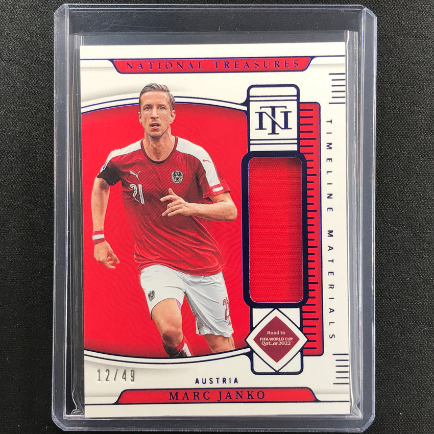 2022 National Treasures World Cup Qatar Marc Janko Timeline Material Relic 12/49