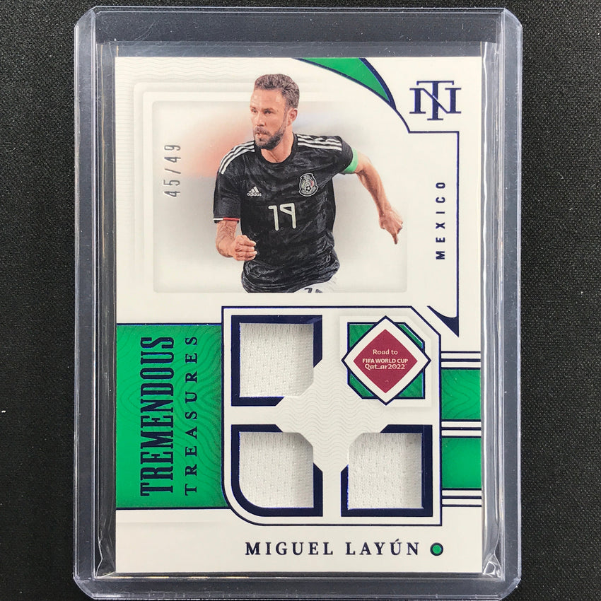 2022 National Treasures World Cup Qatar Miguel Layun Tremendous Relic 45/49