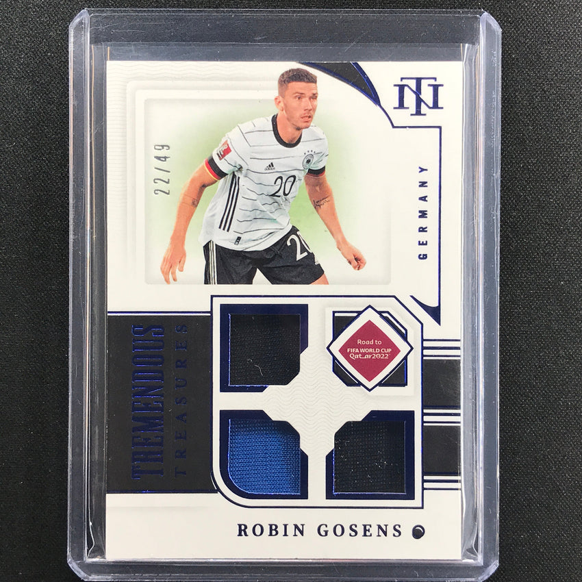2022 National Treasures World Cup Qatar Robin Gosens Tremendous Relic 22/49