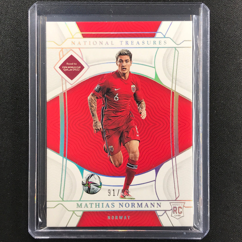 2022 National Treasures World Cup Qatar Mathias Normann Rookie Base 91/99