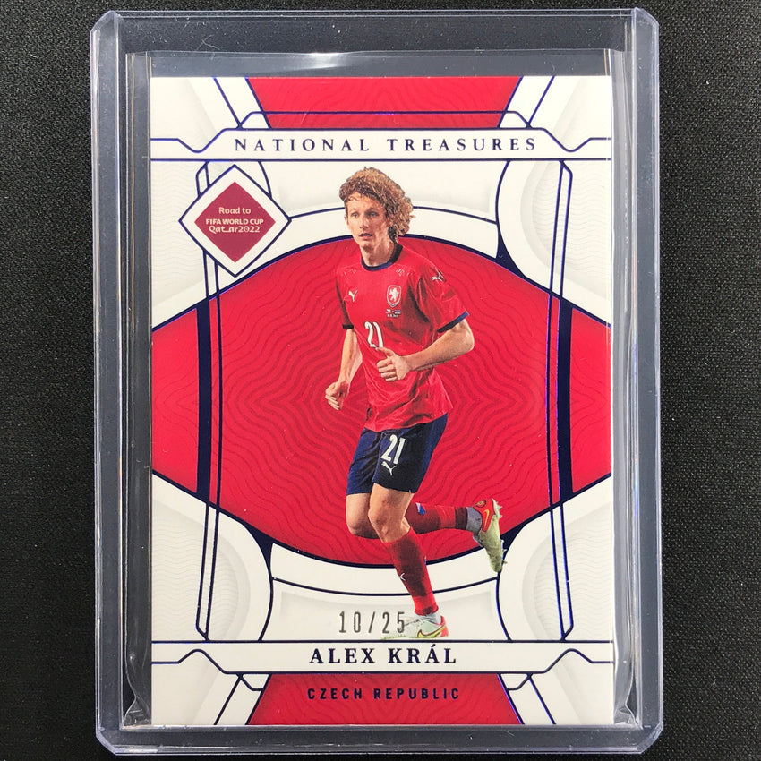 2022 National Treasures World Cup Qatar Alex Kral Base Sapphire 10/25