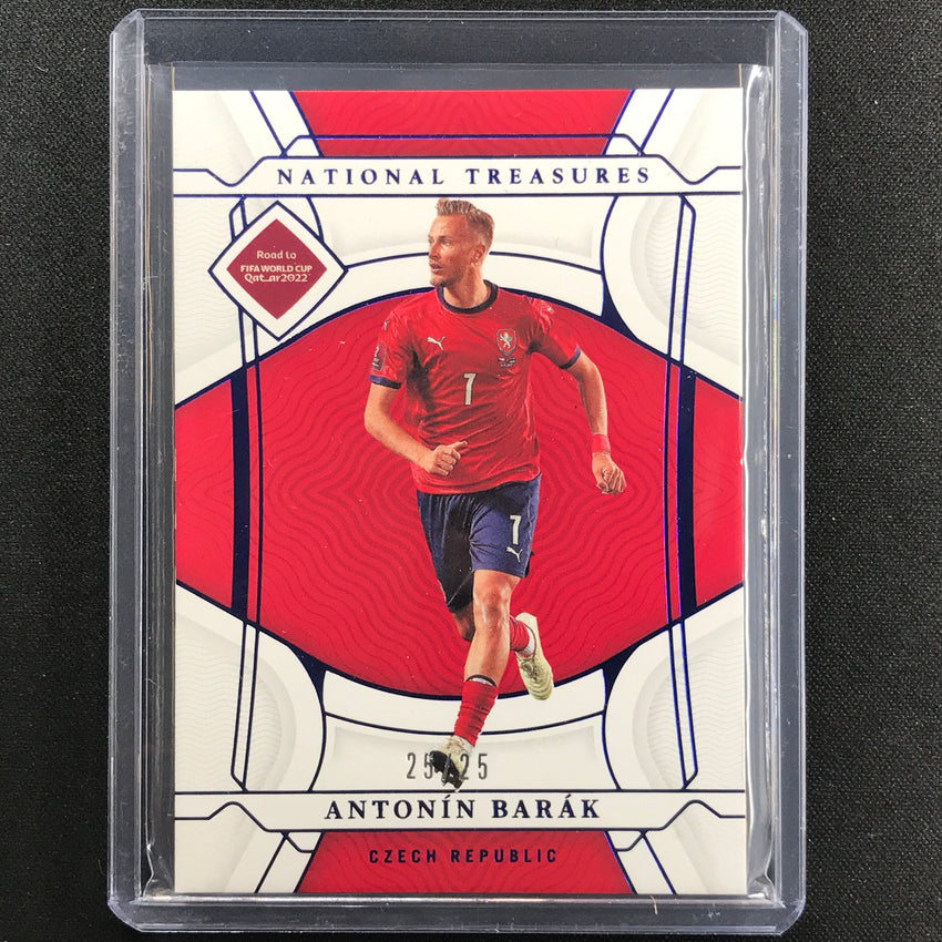 2022 National Treasures World Cup Qatar Antonin Barak Base Sapphire 25/25