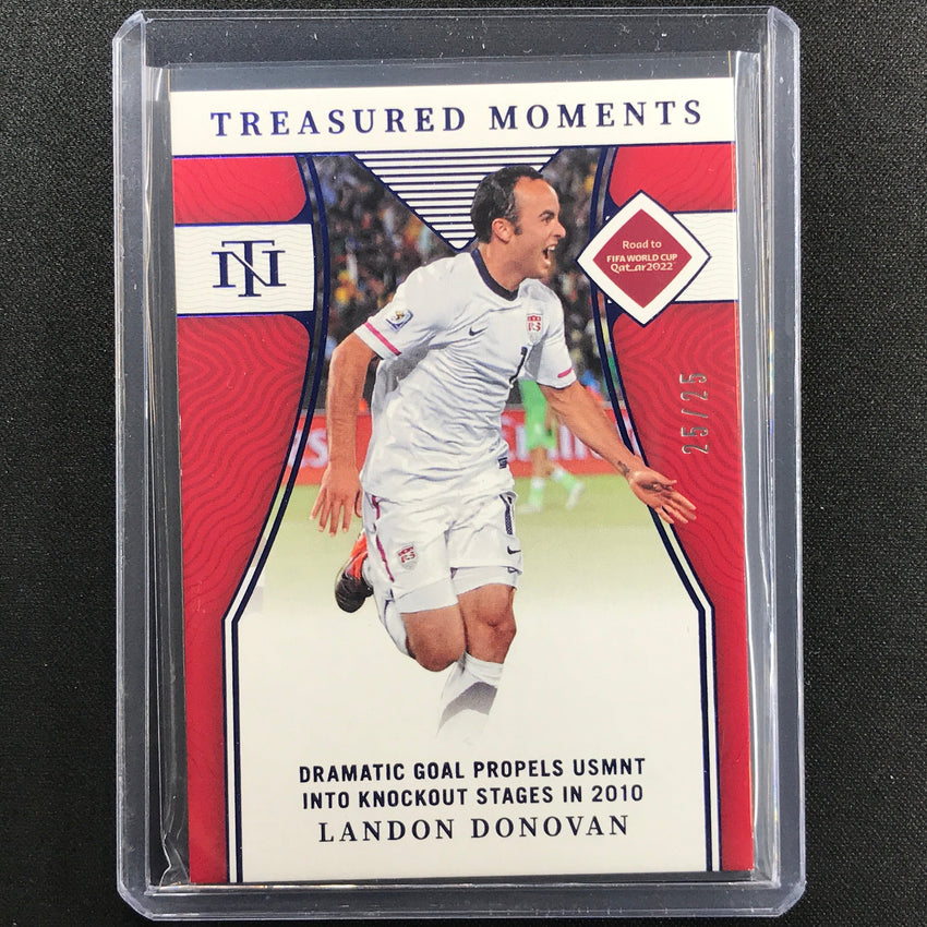 2022 National Treasures World Cup Qatar Landon Donovan Moments Sapphire 25/25