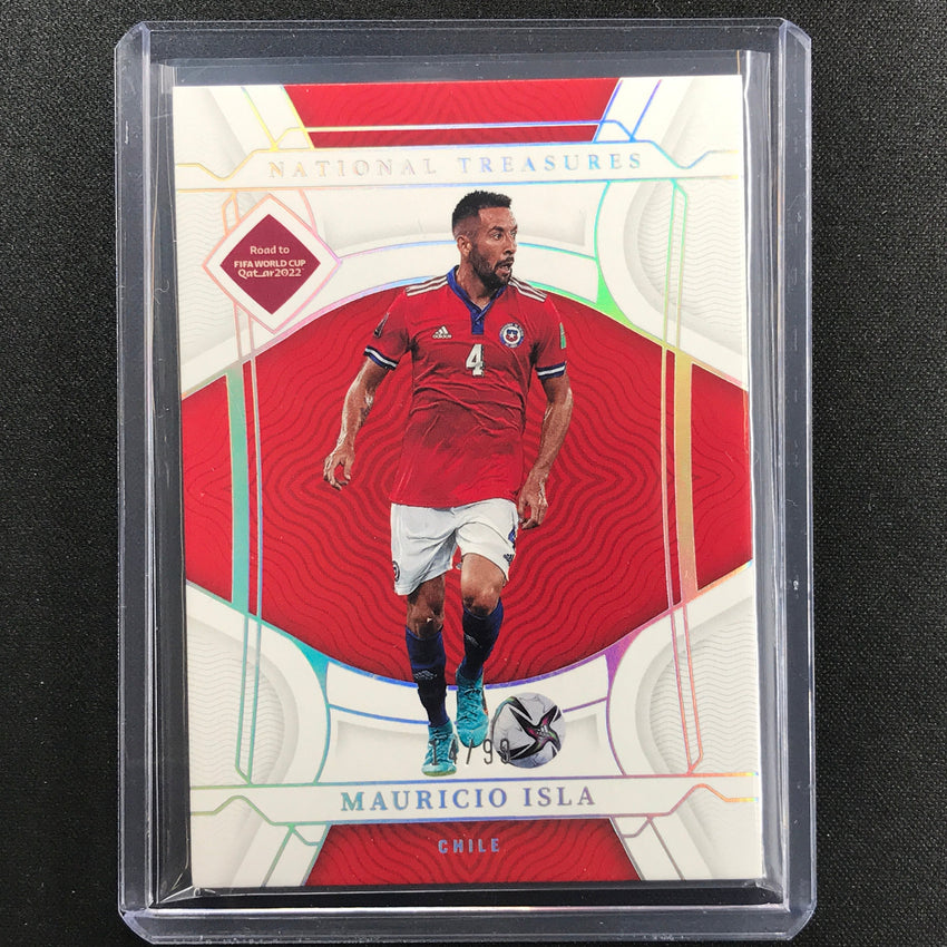 2022 National Treasures World Cup Qatar Mauricio Isla Base 14/99