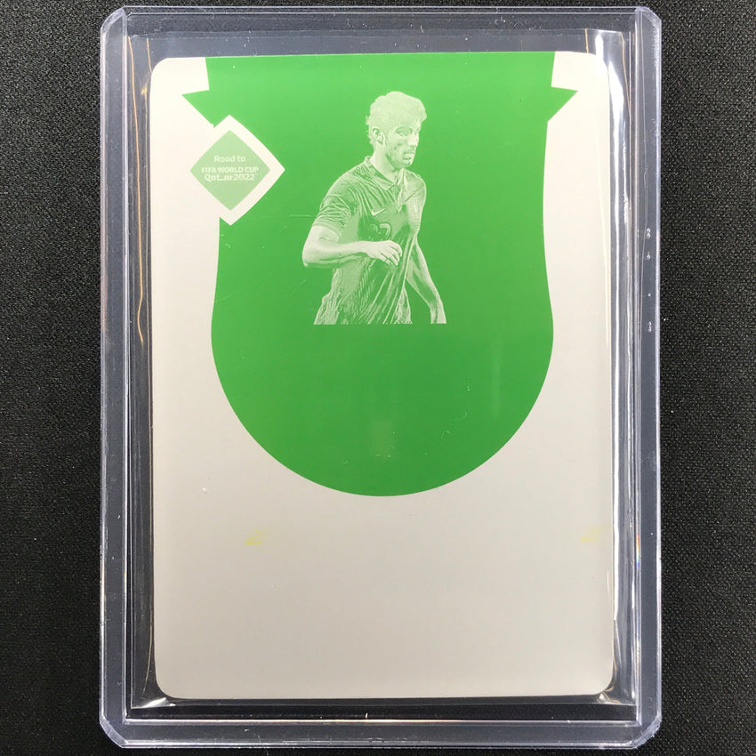 2022 National Treasures World Cup Qatar Goncalo Guedes Yellow Printing Plate 1/1