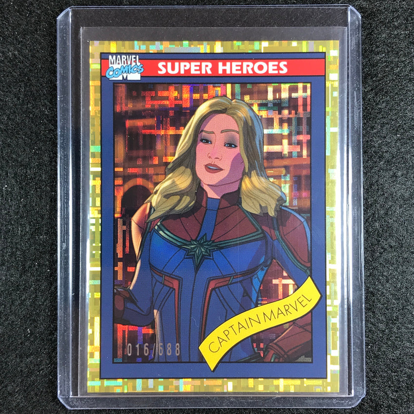 2023 Marvel What If... S1 Captain Marvel 1990 Dimensions Gold 016/688