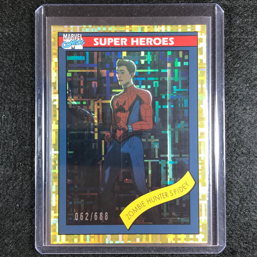 2023 Marvel What If... S1 Zombie Hunter Spidey 1990 Dimensions Gold 062/688