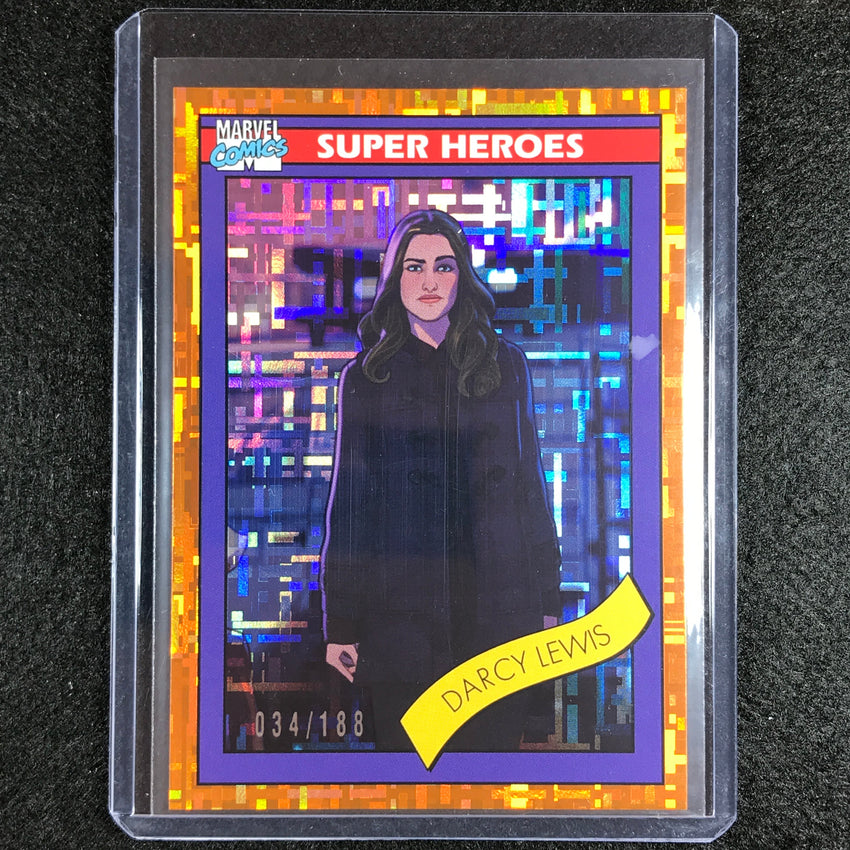 2023 Marvel What If... S1 Darcy Lewis 1990 Dimensions Orange 034/188