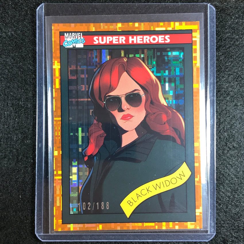 2023 Marvel What If... S1 Black Widow 1990 Dimensions Orange 102/188