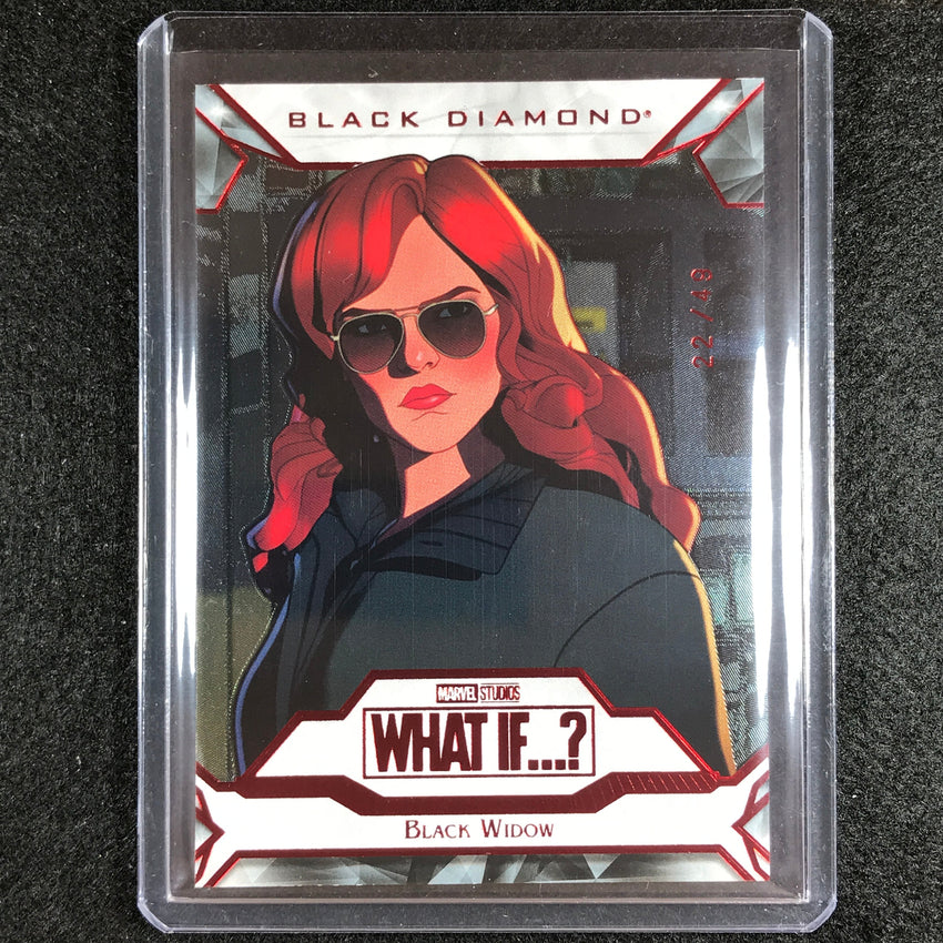 2023 Marvel What If... S1 Black Widow Black Diamond Red Foil 22/49