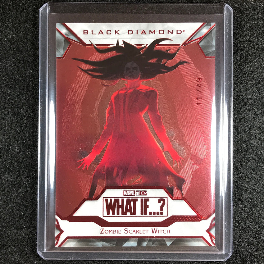2023 Marvel What If... S1 Zombie Scarlet Witch Black Diamond Red Foil 11/49