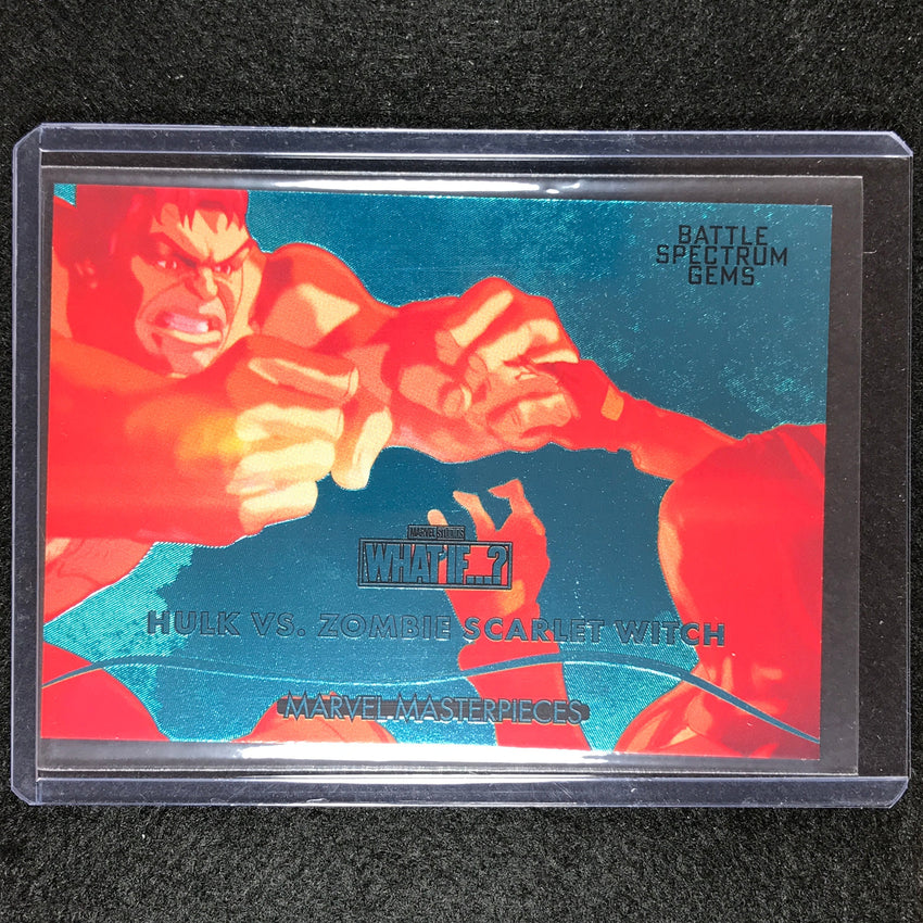 2023 Marvel What If... Hulk V Zombie Scarlet Witch Battle Spectrum Gems 63/99