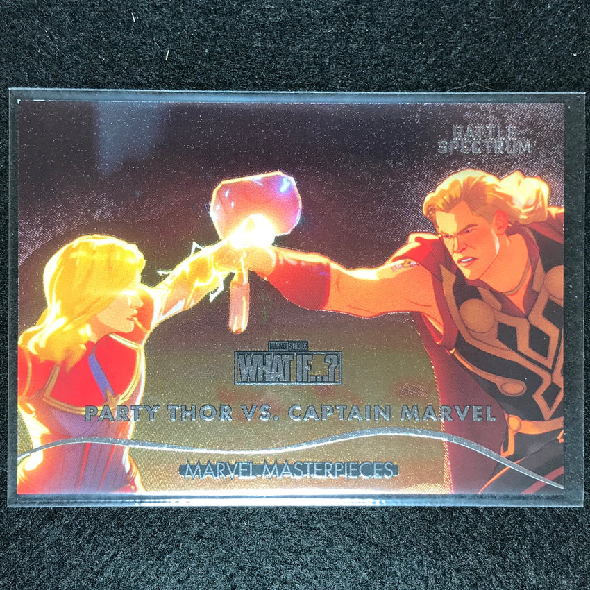 2023 Marvel What If... S1 Party Thor Vs. Captain Marvel Battle Spectrum No 1