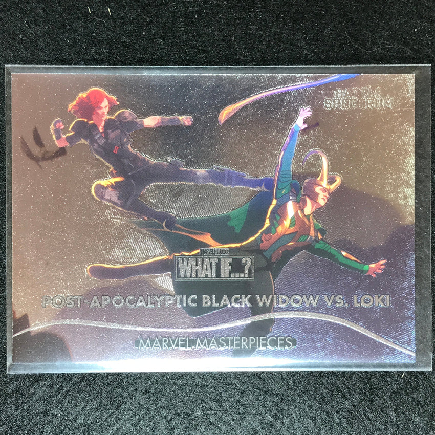 2023 Marvel What If... S1 Black Widow Vs. Loki Battle Spectrum Base No 12