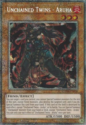 [US PRINT] [STARLIGHT RARE] Unchained Twins - Aruha - CHIM-EN008 - 1st Edition