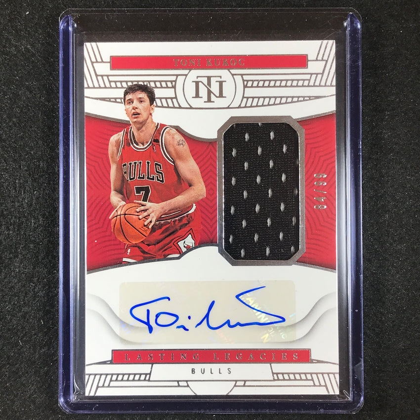 2022-23 National Treasures Toni Kukoc Lasting Legacies Jersey Relic Auto 84/99
