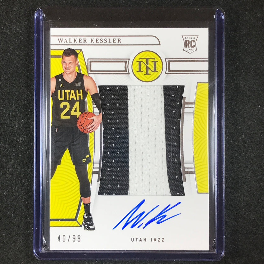 2022-23 National Treasures WALKER KESSLER Rookie Patch Auto Silver 40/99 #113