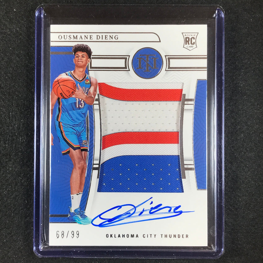 2022-23 National Treasures OUSMANE DIENG Rookie Patch Auto Silver 68/99 #124