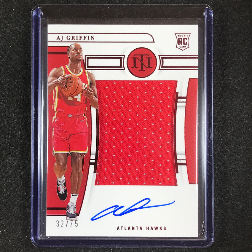 2022-23 National Treasures AJ GRIFFIN Rookie Patch Auto Red 32/75 #103