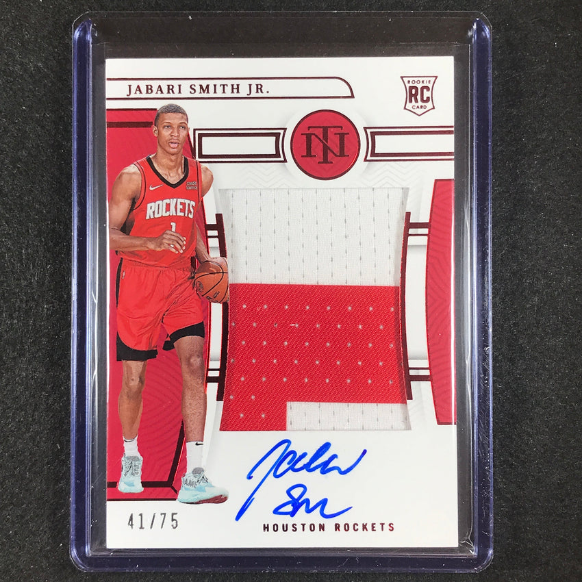 2022-23 National Treasures JABARI SMITH JR. Rookie Patch Auto Red 41/75 #121
