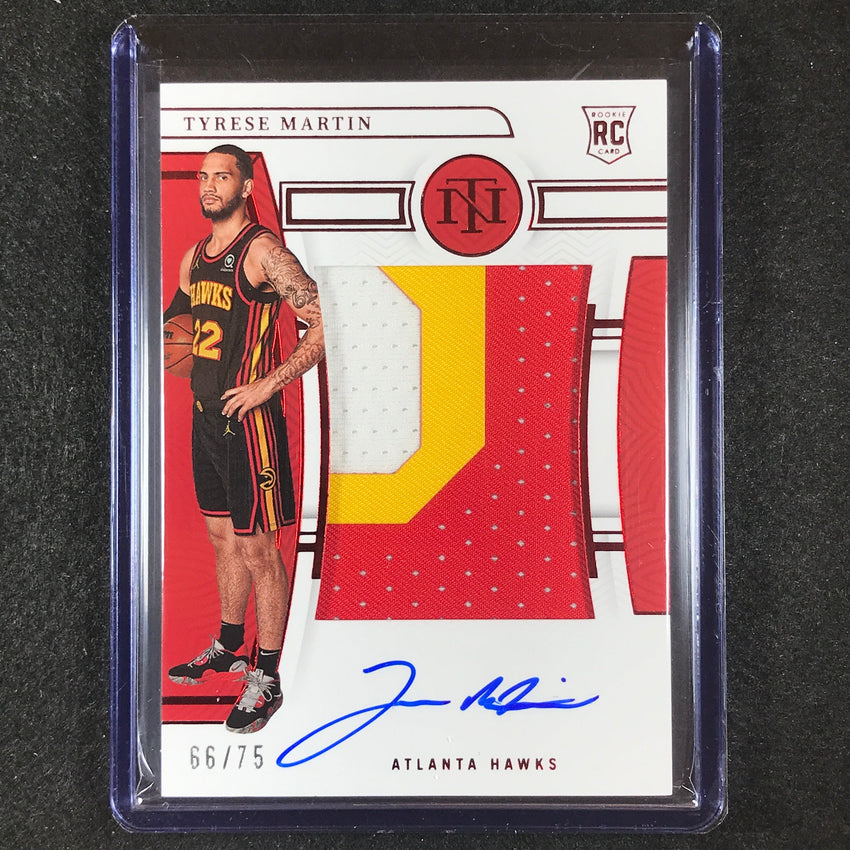 2022-23 National Treasures TYRESE MARTIN Rookie Patch Auto Red 66/75 #139