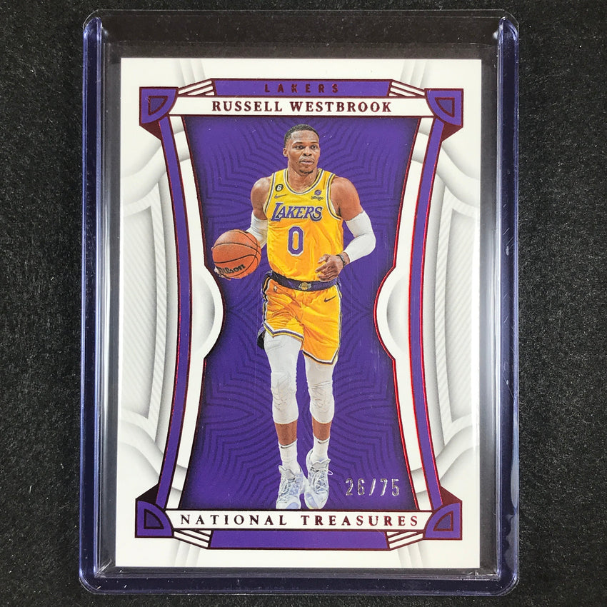 2022-23 National Treasures Russell Westbrook Base Red 26/75