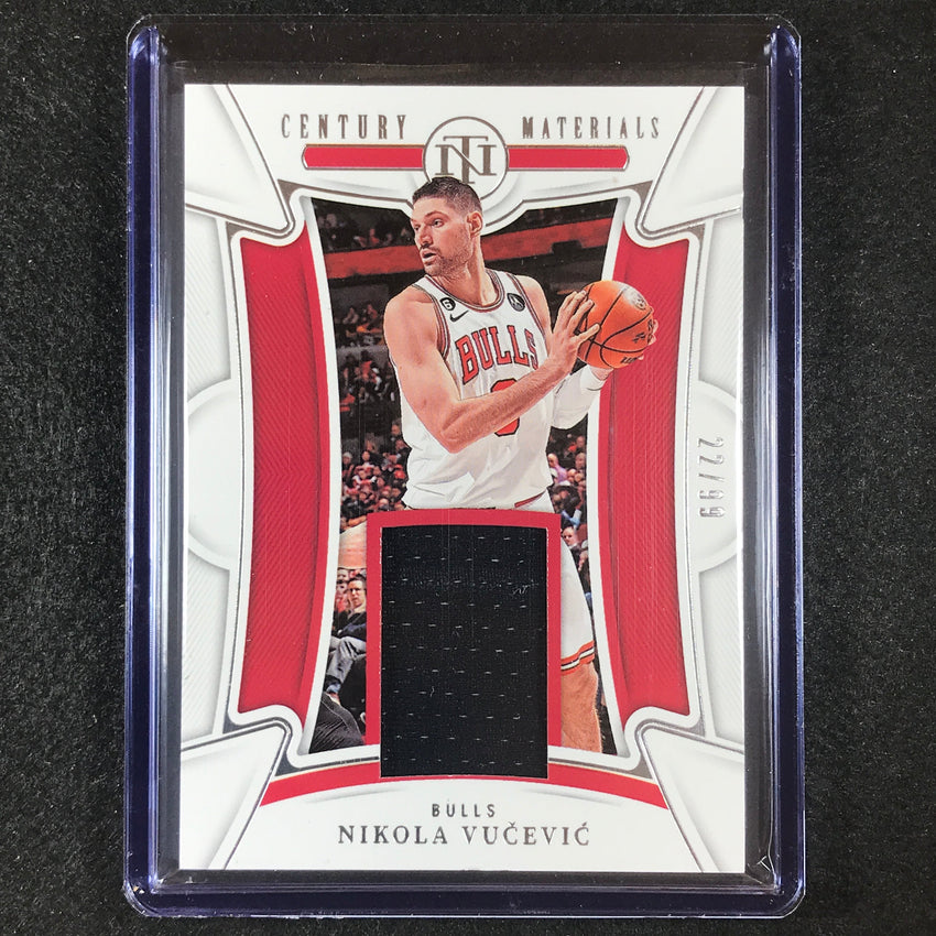 2022-23 National Treasures Nikola Vucevic Century Materials Jersey Relic 22/99