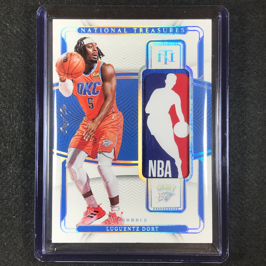 2022-23 National Treasures Luguentz Dort Colossal Logoman Patch Relic 1/1