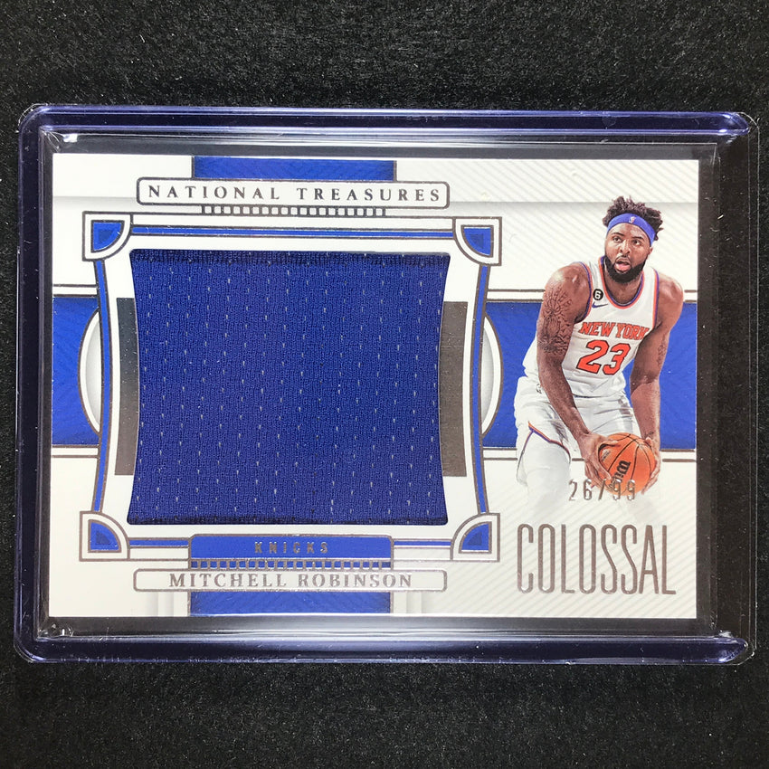 2022-23 National Treasures Mitchell Robinson Colossal Materials Relic 26/99
