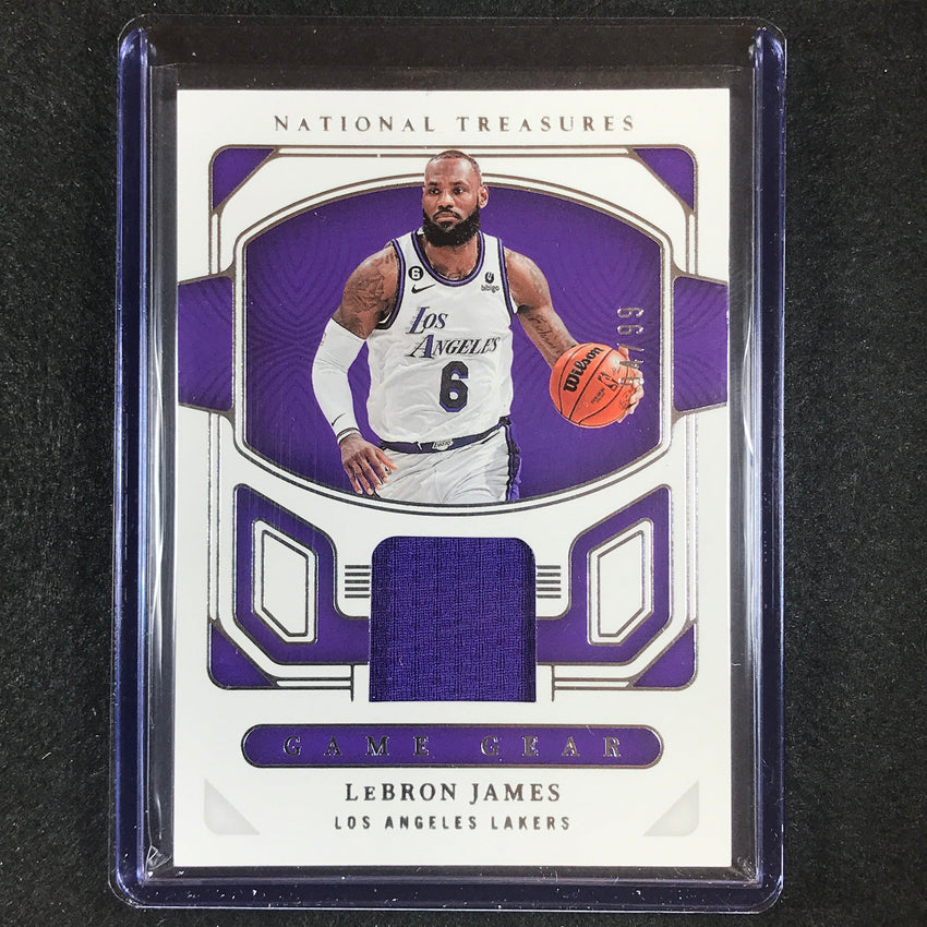 2022-23 National Treasures Lebron James Game Gear Jersey Relic 94/99