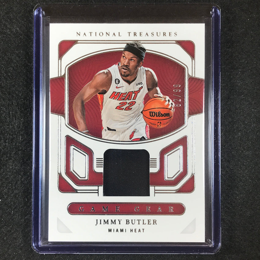 2022-23 National Treasures Jimmy Butler Game Gear Jersey Relic 82/99
