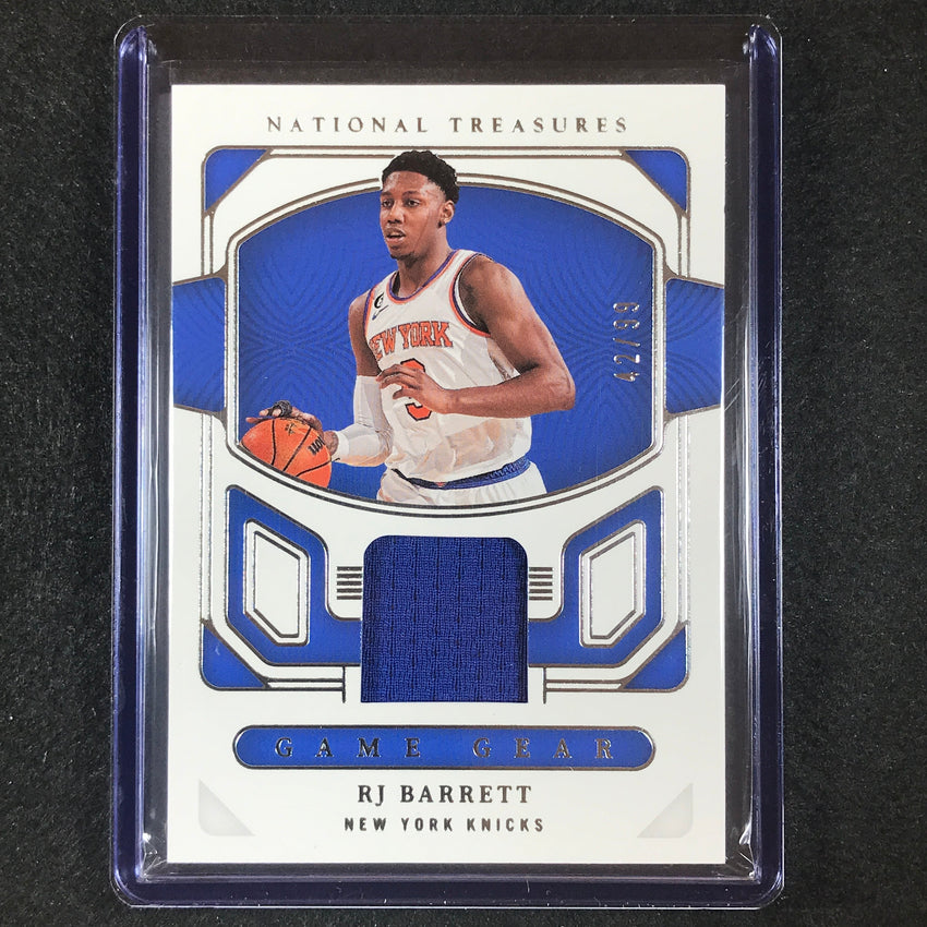 2022-23 National Treasures Rj Barrett Game Gear Jersey Relic 42/99