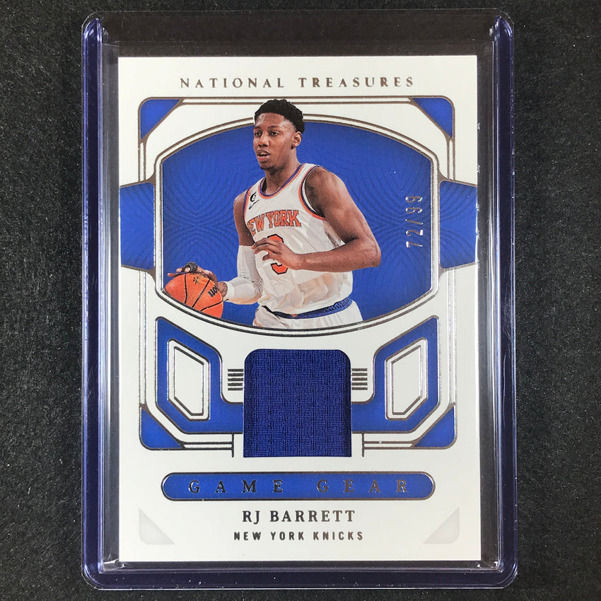 2022-23 National Treasures Rj Barrett Game Gear Jersey Relic 72/99