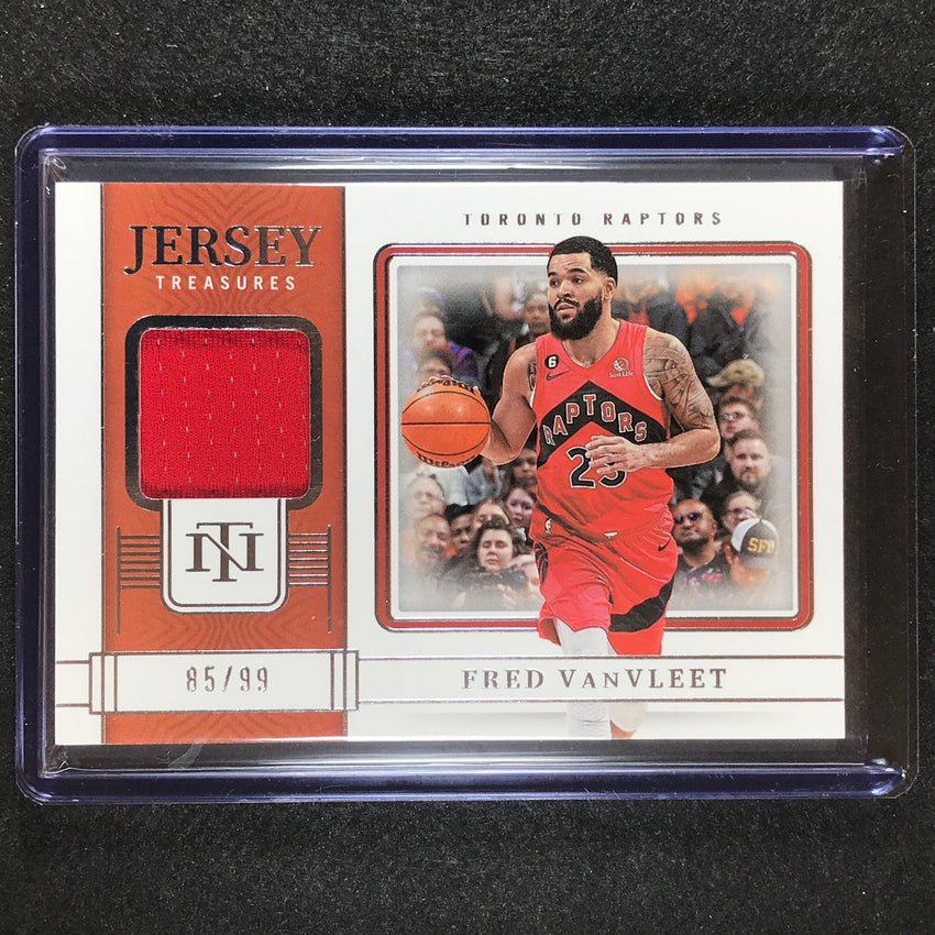 2022-23 National Treasures Fred Vanvleet Jersey Treasures Relic 85/99