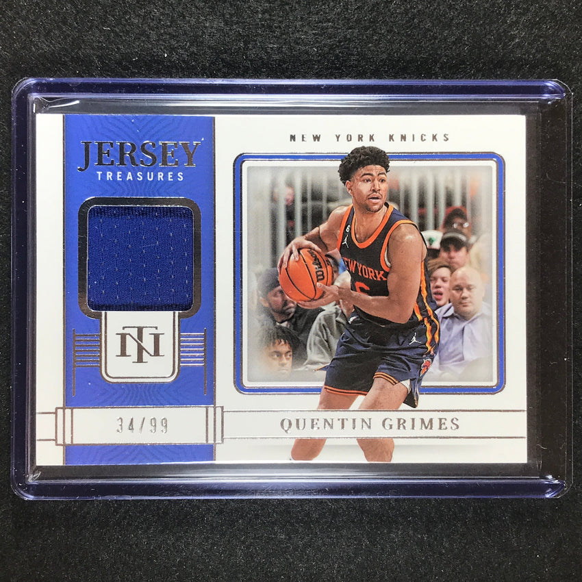 2022-23 National Treasures Quentin Grimes Jersey Treasures Relic 34/99