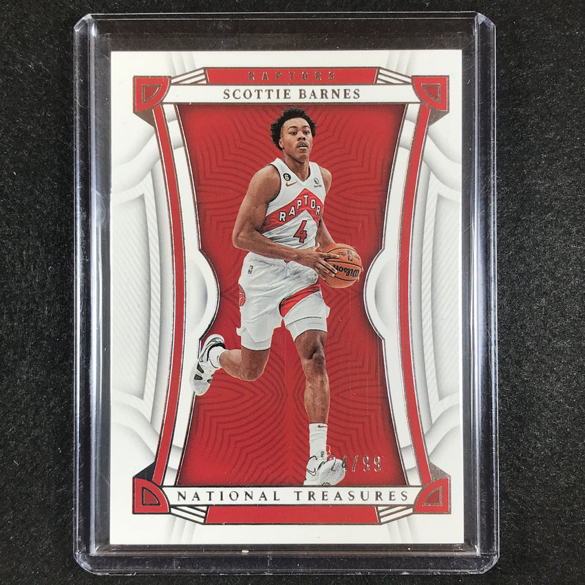 2022-23 National Treasures Scottie Barnes Base Silver 24/99
