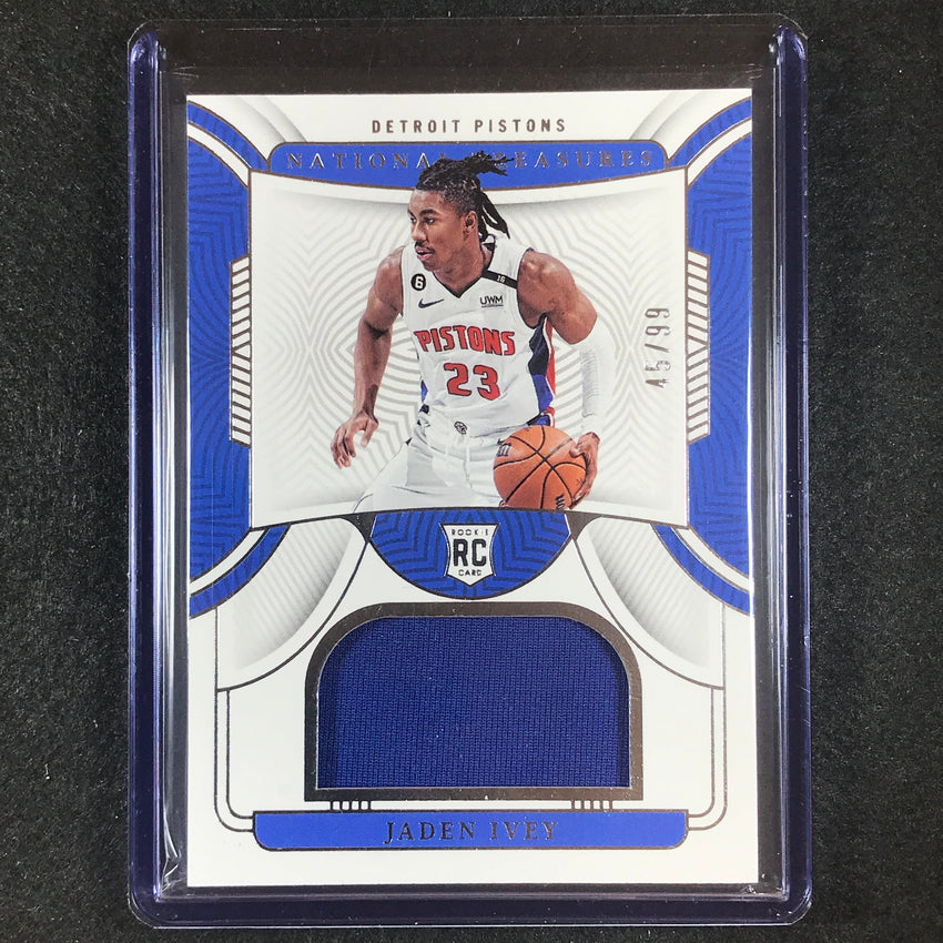 2022-23 National Treasures Jaden Ivey Rookie Materials Jersey Relic 45/99
