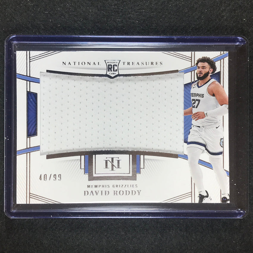 2022-23 National Treasures David Roddy Rookie Jumbo Materials Jersey Relic 40/99