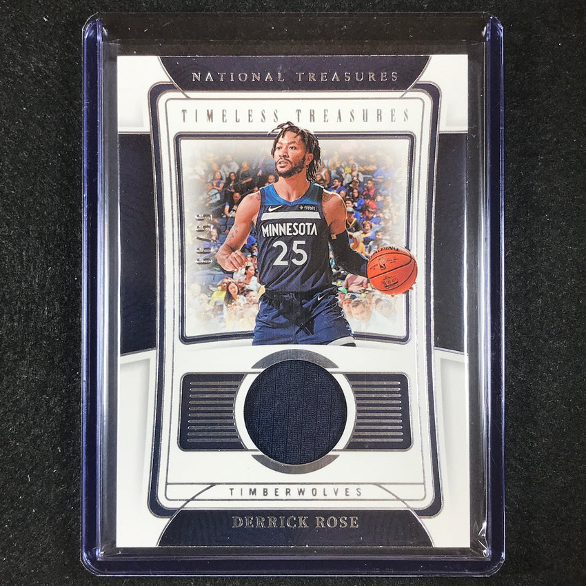 2022-23 National Treasures Derrick Rose Timeless Materials Jersey Relic 55/99
