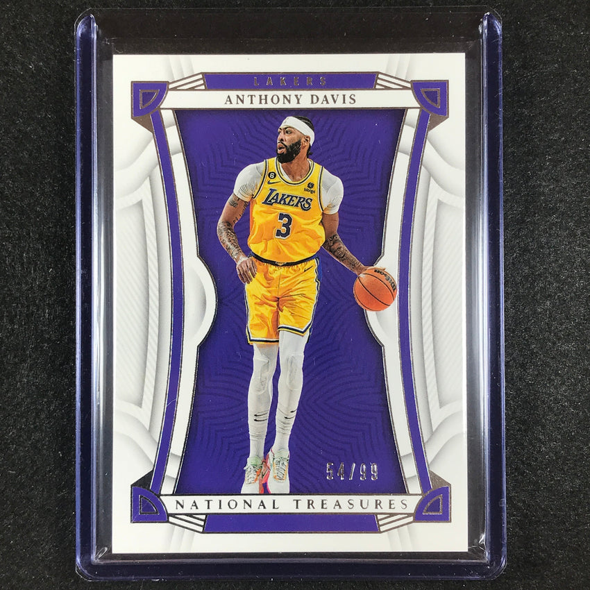 2022-23 National Treasures Anthony Davis Base Silver 54/99