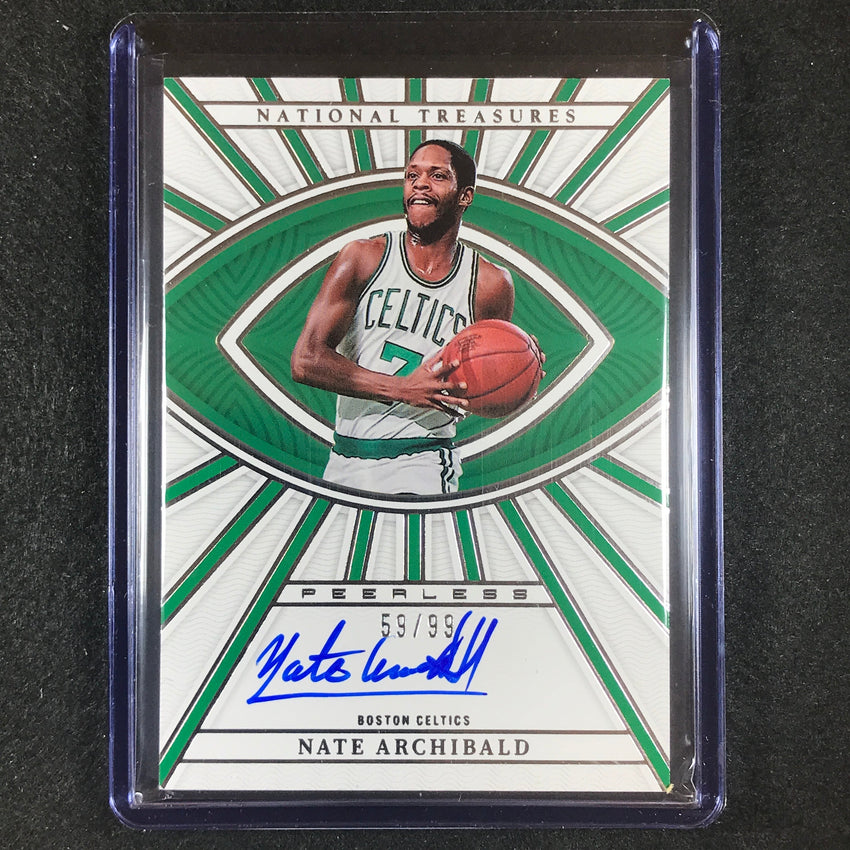 2022-23 National Treasures Nate Archibald Peerless Signatures Auto Silver 59/99